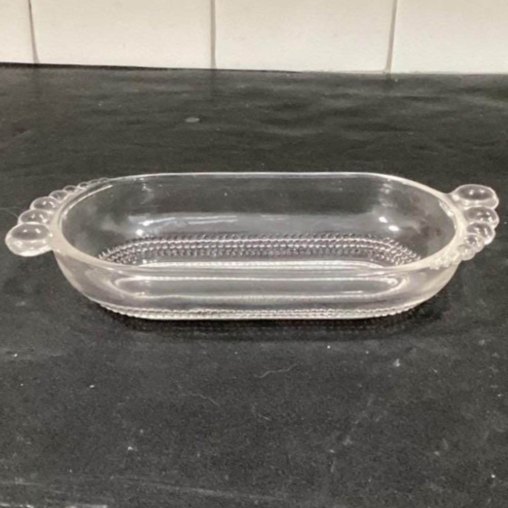 Vintage Butter Dish 1847 Rogers Bros Glass Base